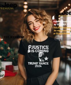 Trump Shot Trump Vance Justice is Coming T Shirt