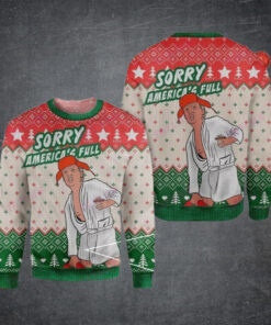 Trump Sorry America’s Full Christmas Sweater – Unisex Funny Winter Holiday Ugly Christmas Sweater