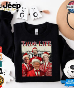 Trump Squad Thug Life Vance Kennedy Elon Santa Christmas T Shirts