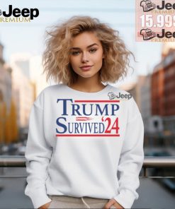 Trump Survived 24 Ladies Boyfriend Shirt