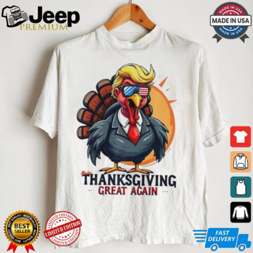 Trump Turkey Thanksgiving great again shirt