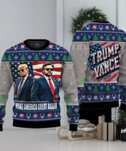 Trump Vance Make America Great Again 2024 Ugly Christmas Sweater