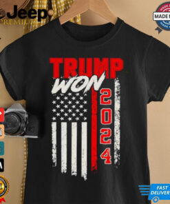 Trump Won 2024 America flag shirt