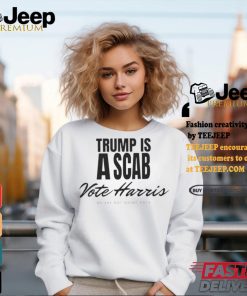 Trump is a scab Vote Harris we are not going back 2024 shirt