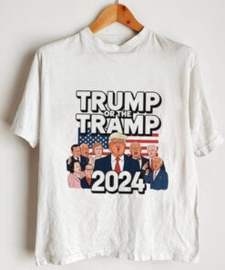 Trump or the Tramp 2024 Vote For Trump Vance USA flag shirt