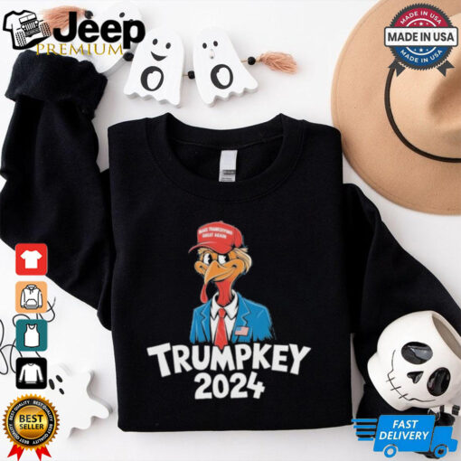 Trumpkey 2024 Funny Turkey Trump Make Thanksgiving Great Gift T Shirt