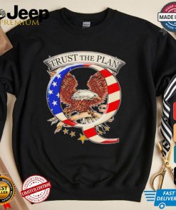 Trust the plan Qanon American flag Eagle shirt