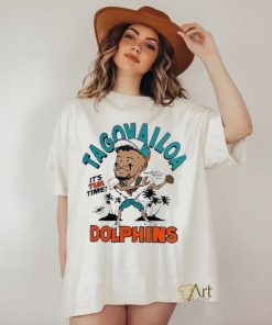 Tua Tagovailoa Miami Dolphins It’s Tua Time Caricature Shirt