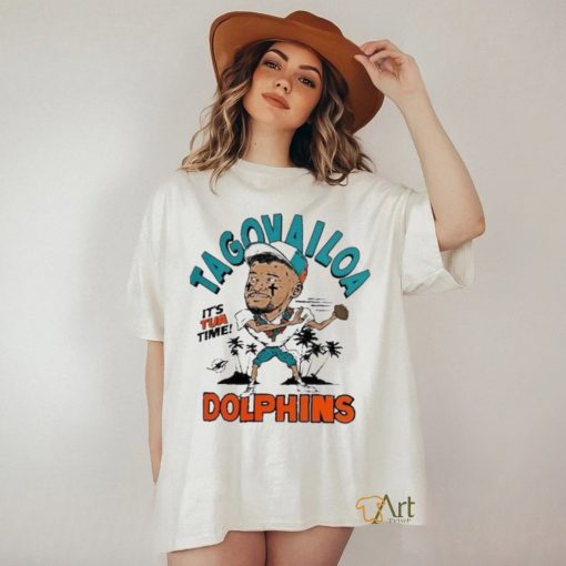 Tua Tagovailoa Miami Dolphins It’s Tua Time Caricature Shirt