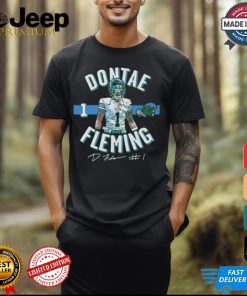 Tulane Green Wave Dontae Fleming #1 Signature t shirt