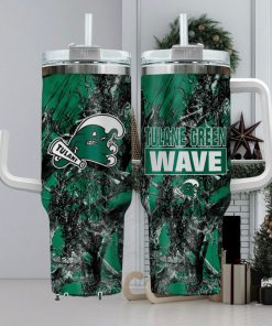 Tulane Green Wave Realtree Hunting 40oz Tumbler