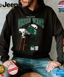 Tulane Green Wave Snoopy Painting Shirt