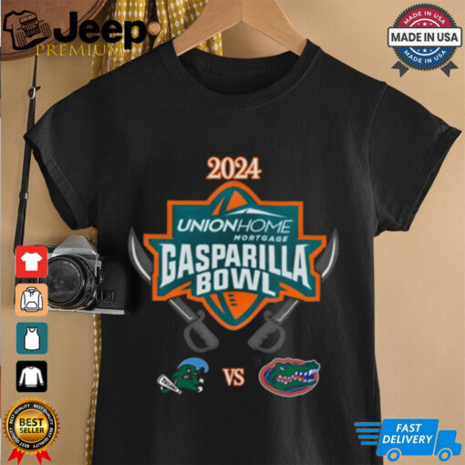 Tulane Green Wave vs. Florida Gators 2024 Union Home Mortgage Gasparilla Bowl shirt