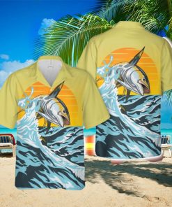 Tuna Fishing Button Down Hawaiian Shirt Trend Summer