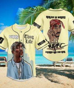 Tupac Shakur Reality Is Wrong Dreams Are For Real Custom Baseball Jersey