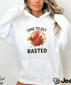 Turkey Time To Get Basted Thanksgiving Vintage T Shirt