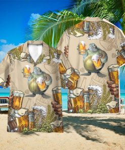 Turtle and Beer Hawaii Shirt 3D Printed Gift For Summer