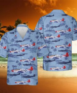 Tuskegee Airman Benjamin O. Davis Jr. P 51 Mustang Hawaiian Shirt