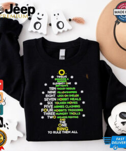 Twelve dwarves a singing eleventy one birthdays Christmas tree shirt
