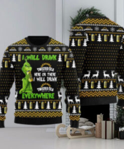 Twisted Tea Will Drink Everywhere Ugly Sweater