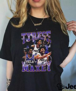 Tyrese Maxey Philadelphia 76ers 90s Style Inspired T Shirt