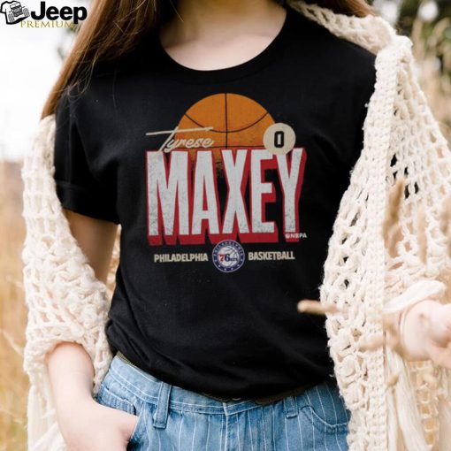 Tyrese Maxey Philadelphia 76ers Label WHT Shirt