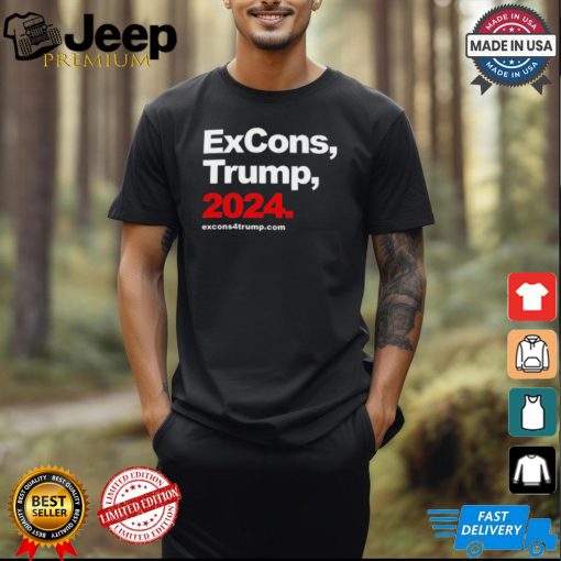 Tyrone Muhammad Wearing Excons Trump 2024 t shirt