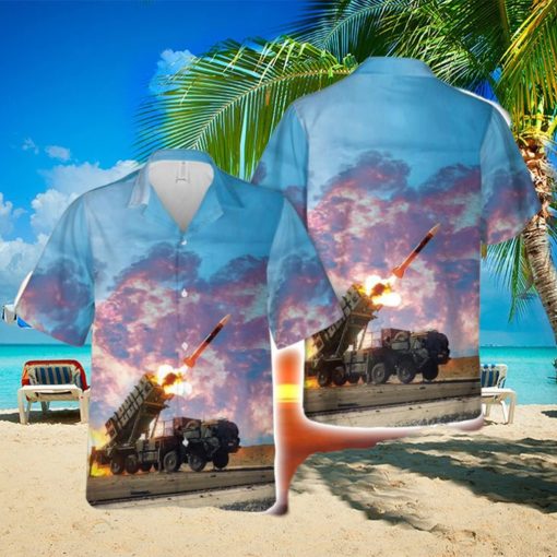 U.S Army Mim 104 Air Defense Button Down Hawaiian Shirt Trend Summer