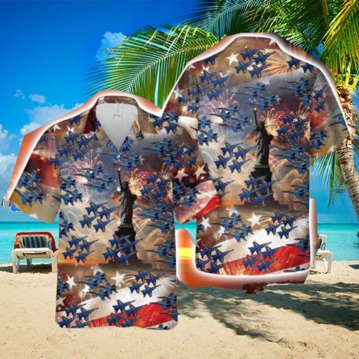 U.S Navy Blue Angels Unique Design Button Down Hawaiian Shirt Trend Summer