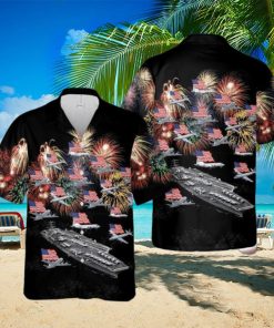 U.S Navy Nimitz Button Down Hawaiian Shirt Trend Summer