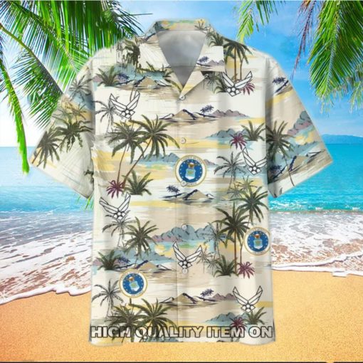 U.S. Air Force Veterans Button Down Unisex Hawaiian Shirt