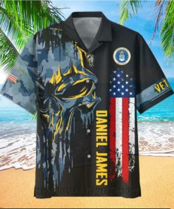 U.S. Air Force Veterans Punisher Skull Custom Hawaiian Shirt