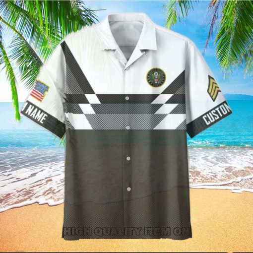 U.S. Army Custom Name And Rank Trending Hawaiian Shirt