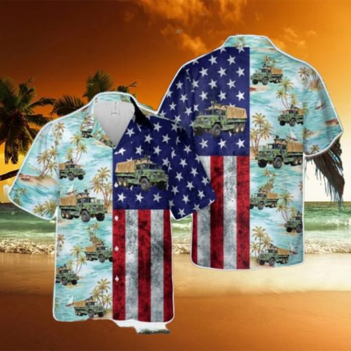 U.S. Army M35A2 Deuce and a Half Aloha Hawaiian Shirt US Army Beach Shirt Gift