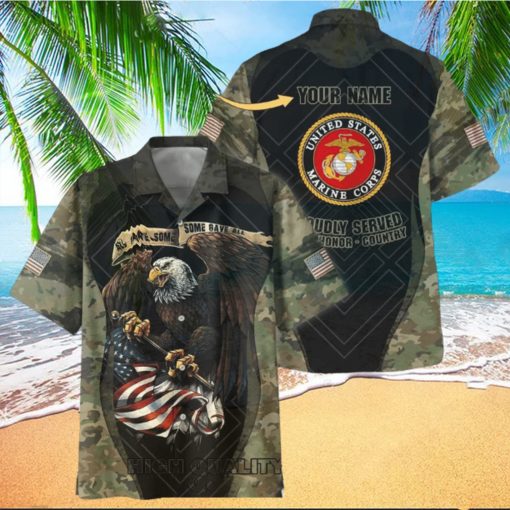 U.S. Marine Corps All Gave Some Some Gave All Custom Hawaiian Shirt