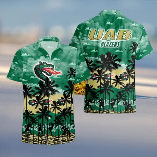 UAB Blazers Palms Tree Hawaiian Shirt