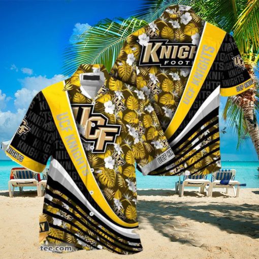 UCF Knights Summer Beach Hawaiian Shirt With Tropical Flower Pattern