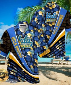 UCLA Bruins Summer Beach Hawaiian Shirt With Tropical Flower Pattern