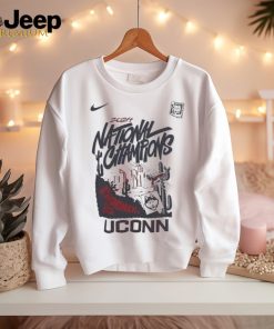 UConn Huskies Nike 2024 NCAA Men’s Basketball National Champions Skyline Shirt