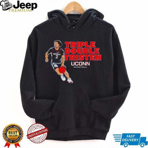 UConn Huskies basketball Tristen Newton triple double player shirt