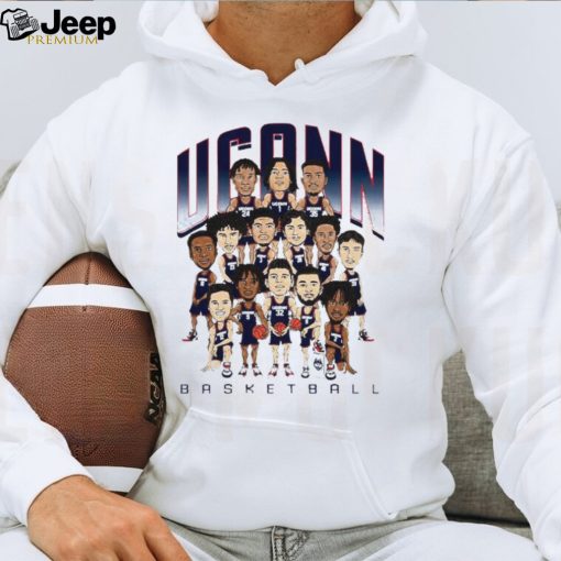 UConn Huskies basketball team caricature shirt