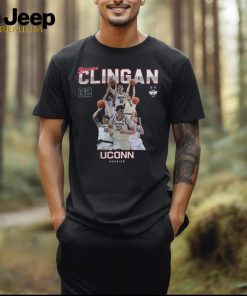 UConn NCAA Men's Basketball Donovan Clingan 2023 2024 Post Season Tee Shirt