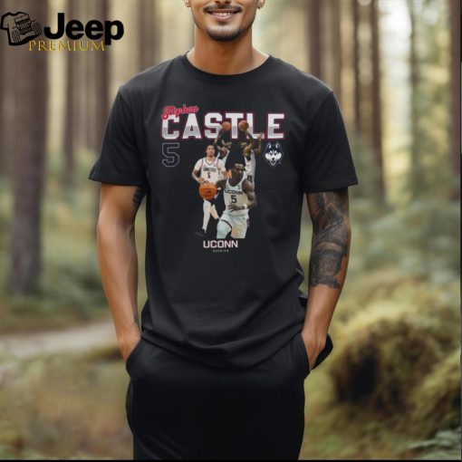 UConn NCAA Men’s Basketball Stephon Castle 2023 2024 Post Season Tee Shirt