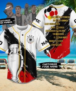 UEFA Euro 2024 Germany Champions Custom Baseball Jersey