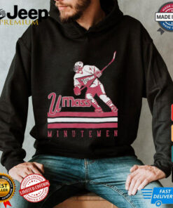 UMass Minutemen ice hockey player retro shirt