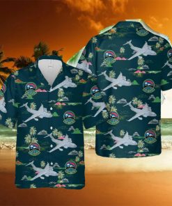 US Air Force 313th Airlift Squadron Boeing C7 Globemaster III Hawaiian Shirt