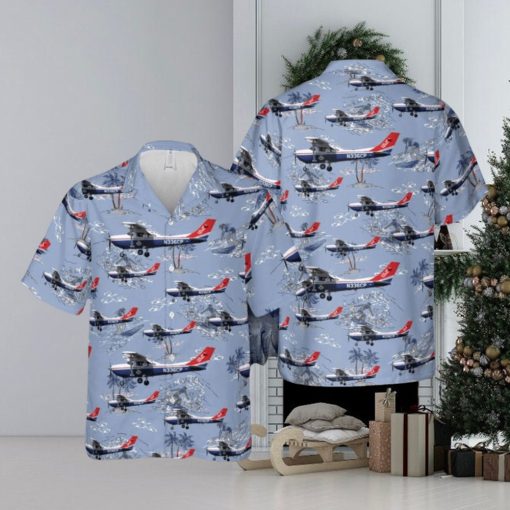 US Air Force Civil Air Patrol Cessna T182T Turbo Skylane Hawaiian Shirt 3D Printed Aloha Summer Shirt