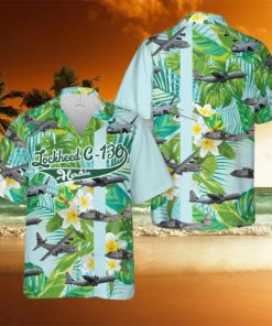 US Air Force Lockheed C 130 Hercules Hawaiian Shirt