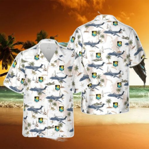US Air Force Lockheed Martin C 5M Super Galaxy, 349th Air Mobility Wing Hawaiian Shirt Aloha Beach Summer Shirt