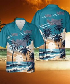 US Air Force Northrop McDonnell Douglas YF 23A Black Widow II Hawaiian Shirt